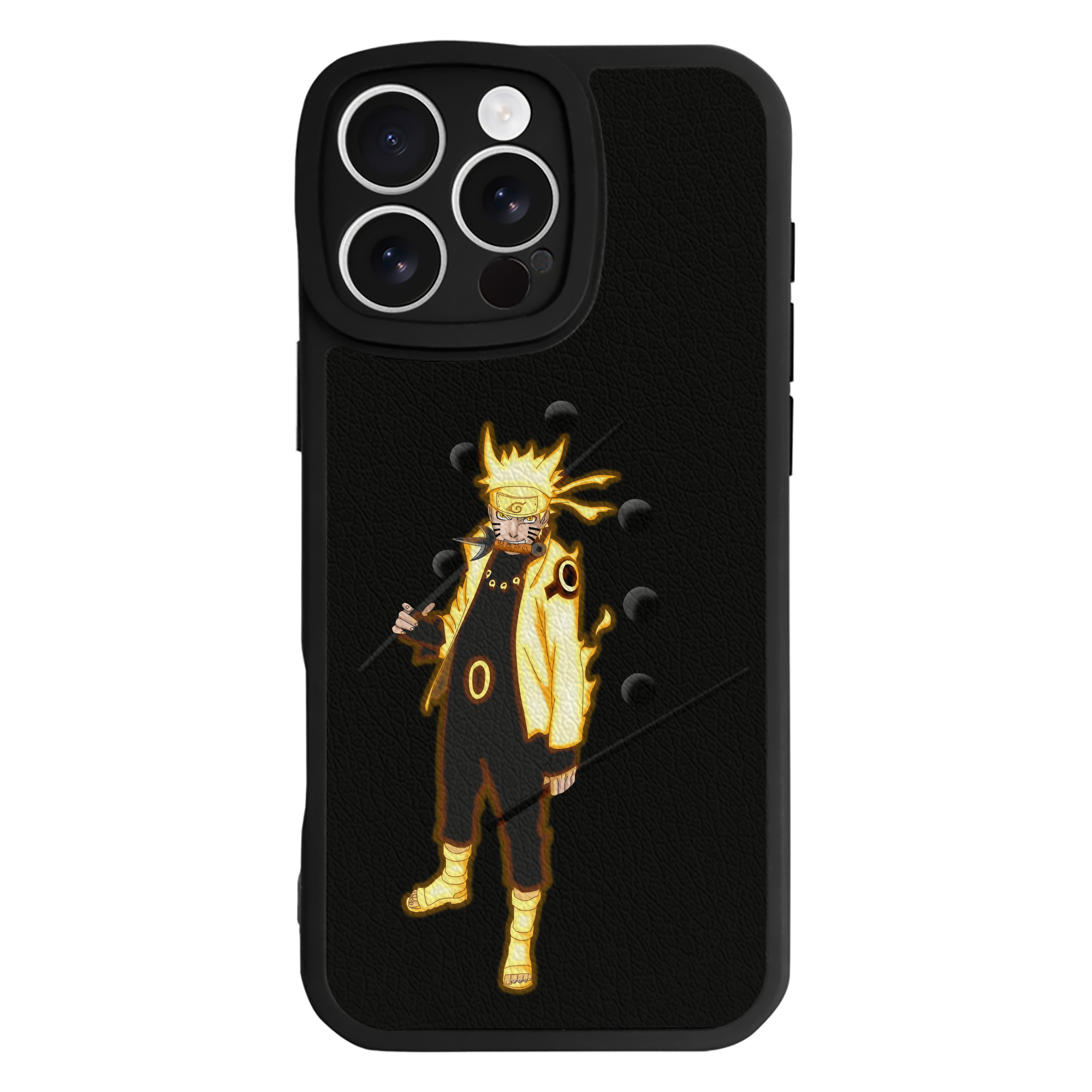 （画像用） NARUTO -ナルト- うずまき ナルト Uzumaki Naruto 【iPhone 16シリーズ対応】シリコンスマホケース（レザー調） 材質：シリコン